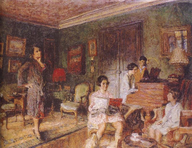Edouard Vuillard Mrs Olga with her children Germany oil painting art